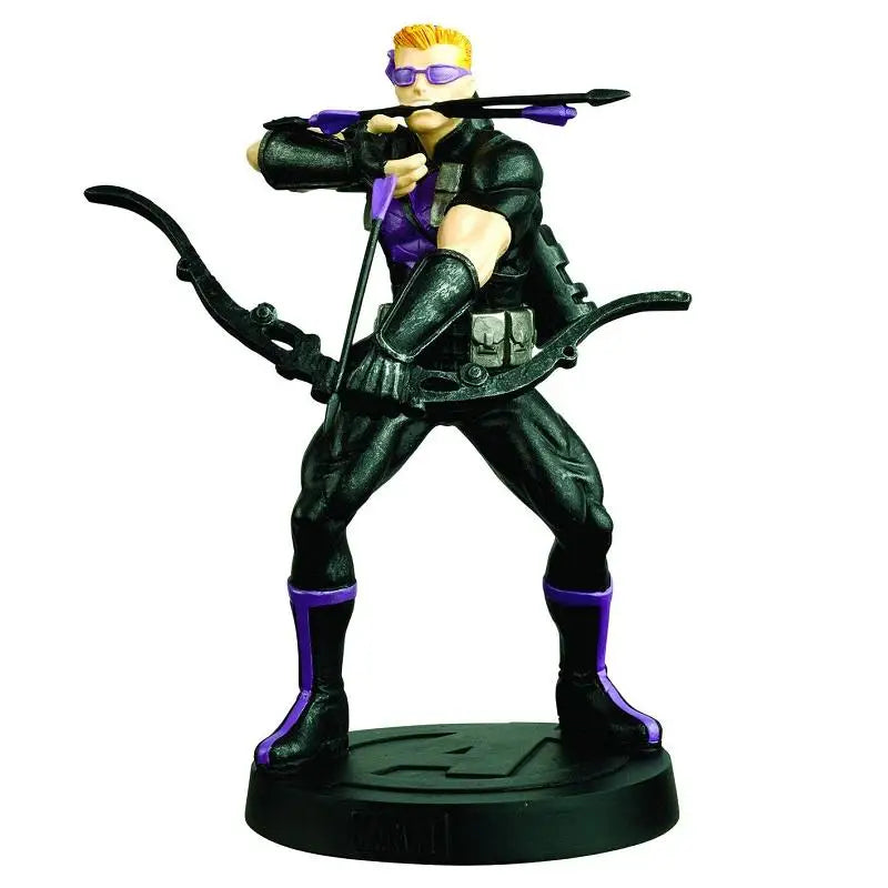 Figura Eaglemoss Avengers Hawkeye - Resina Pintada 13cm Caixa de Colecionador