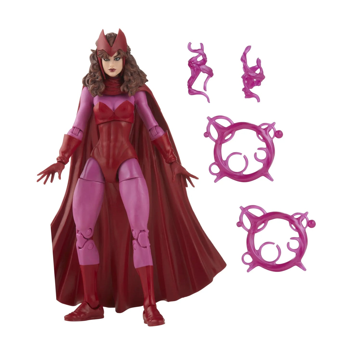 Figurka Marvel Legends Vintage – Scarlet Witch s růžovými magickými efekty