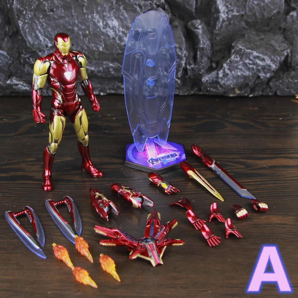 Figurka ZD Toys Iron Man MK85 2.0 LED – kompletní sada, varianta A3