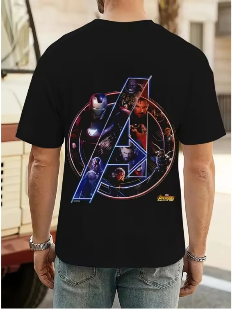 Tričko Avengers Infinity War – koláž loga a postav, pánské