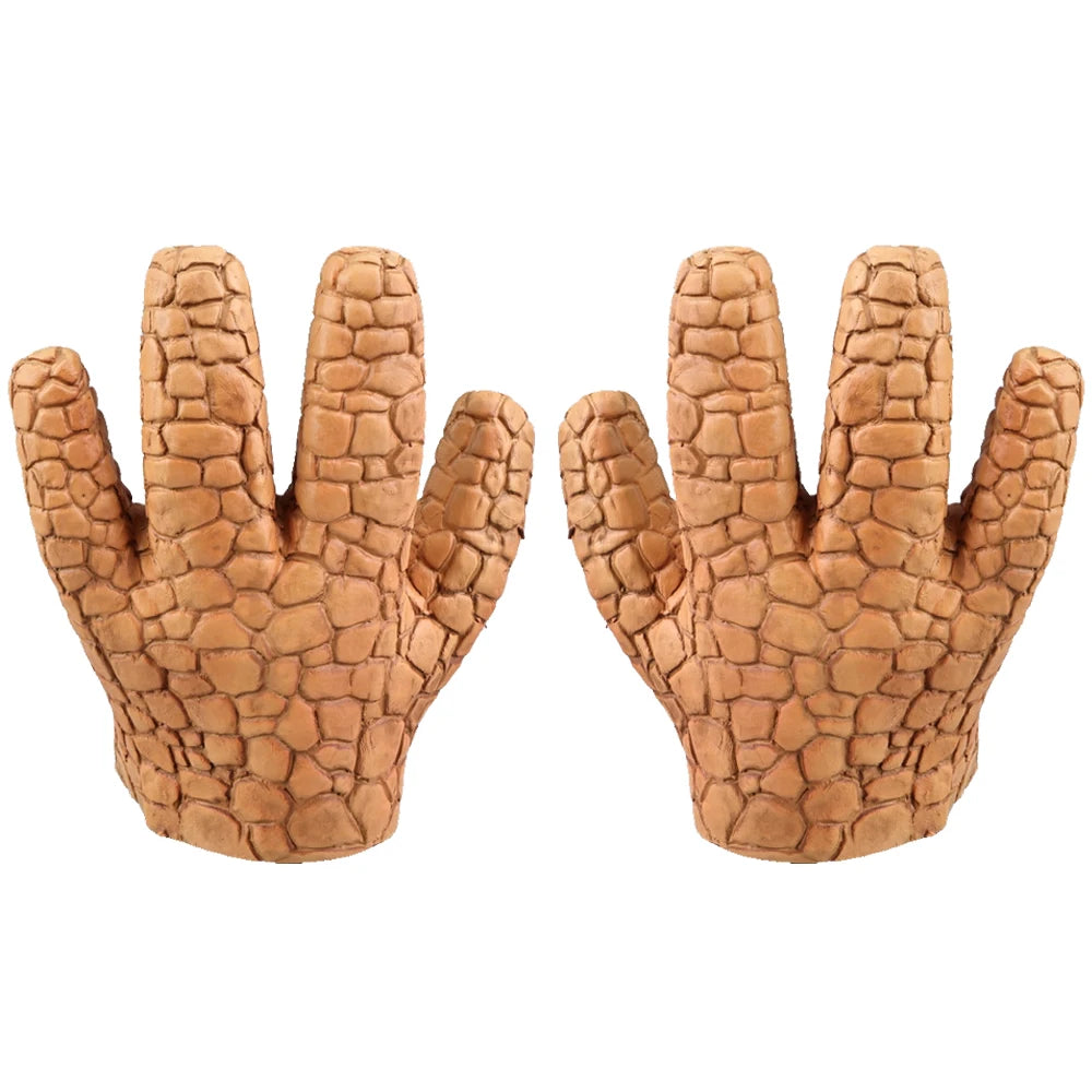 Maska a rukavice The Thing – cosplay Fantastic Four, latexové, pro dospělé