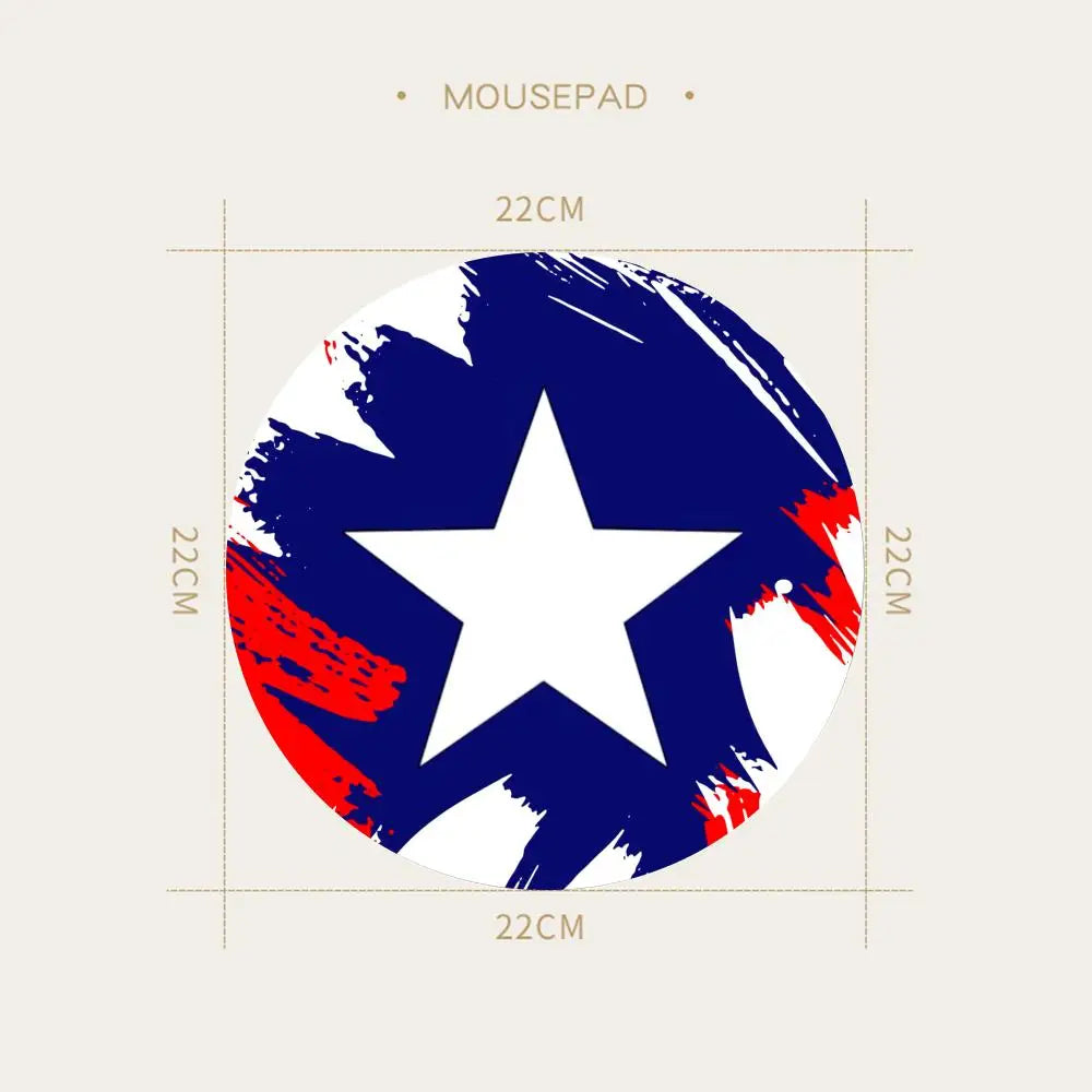 Covoraș de mouse Avengers Captain America - Scut rotund albastru