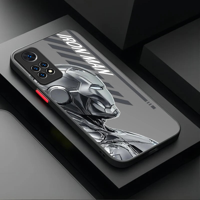 Xiaomi-skal Avengers Iron Man – metallisk silverfärgad rustning