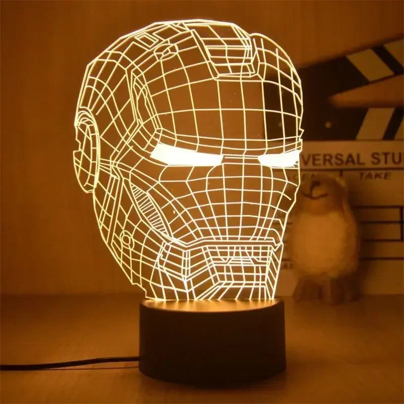 Lampă LED Avengers Iron Man - Zbor, 3D, 18cm