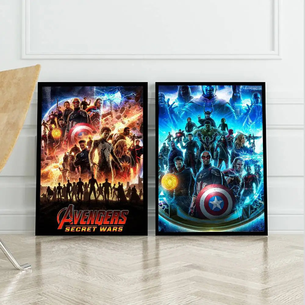 Plakát Avengers Secret Wars – kosmický design exploze týmu