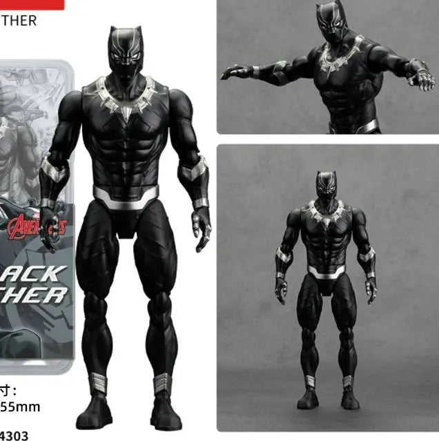 Figurka Avengers Black Panther – černo-stříbrný deluxe model 18cm