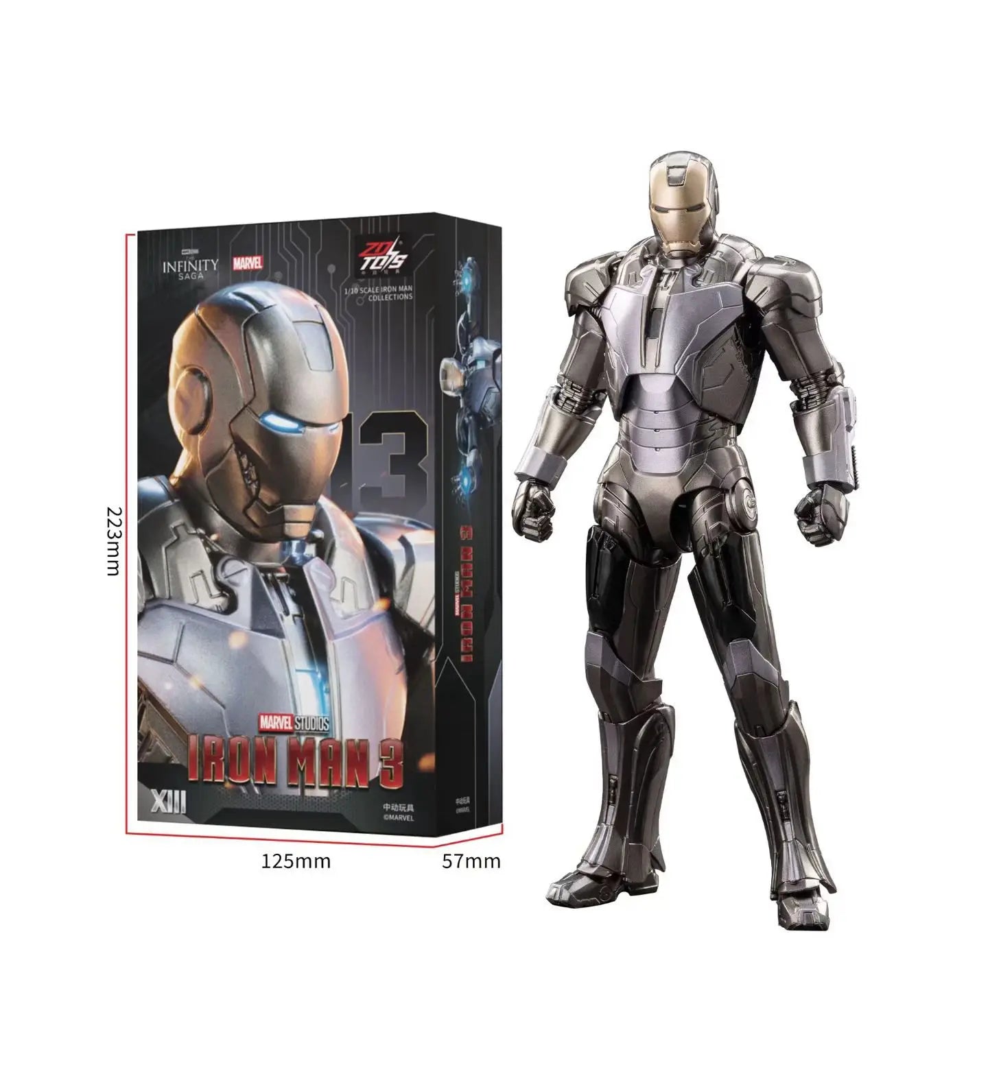 Figurka ZD Toys Iron Man MK13 – akční figurka Tonyho Starka