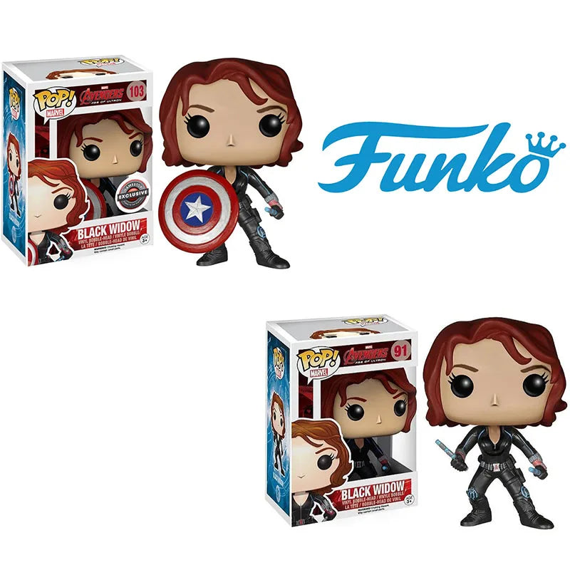 Funko Pop Bosszúállók Fekete Özvegy figura – Amerika Kapitány pajzsával, #103