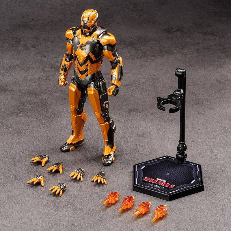 Figura ZD Toys Iron Man MK28 Hot Rod - Figura de Ação do Tony Stark