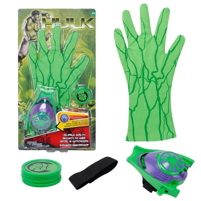 Mănușă lansatoare Hulk - Cutie de carton cu disc