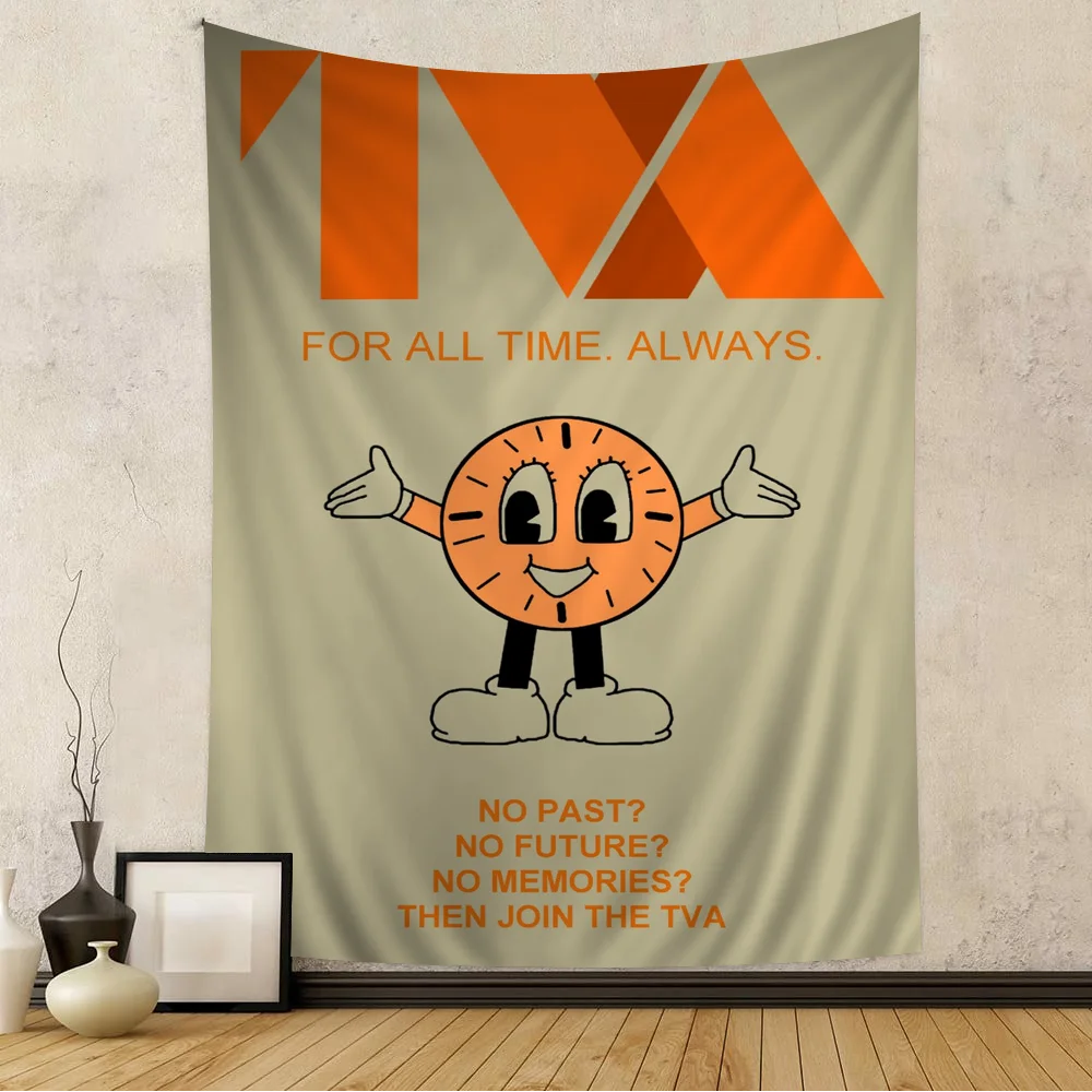 Loki Tapestry - TVA Mascot Miss Minutes