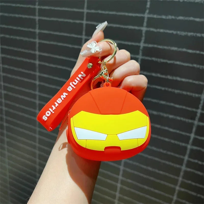 Silikonová peněženka Avengers Iron Man – červeno-zlatá maska