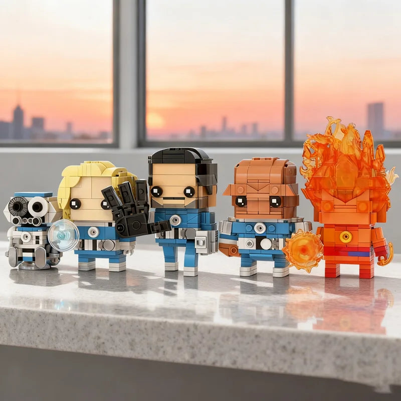 Avengers Fantastic Four Brickheadz építőkocka-figura – 991 darab