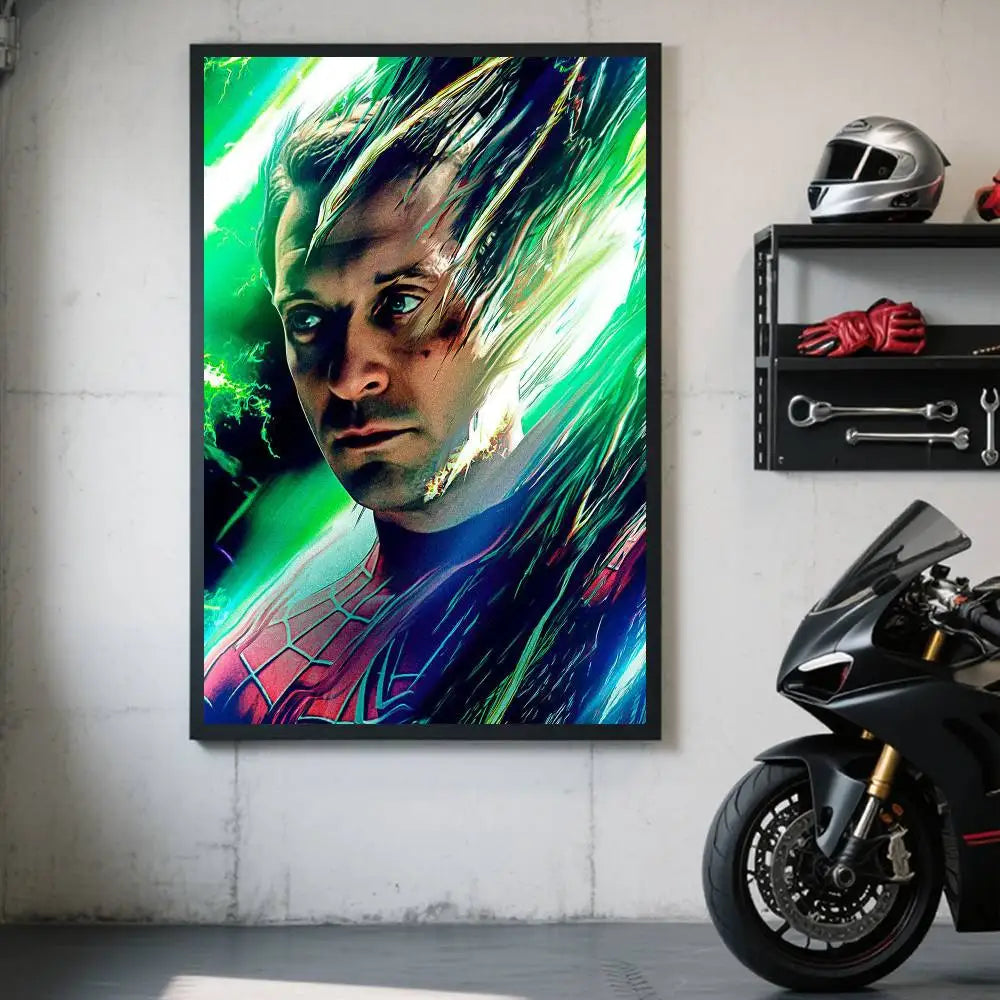 Avengers Doomsday Poster - Neon Digital Portrait Design