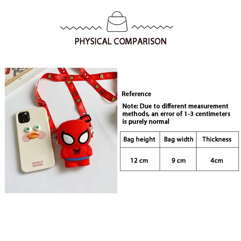 Geantă de umăr cu figurina Avengers Black Panther – neagră