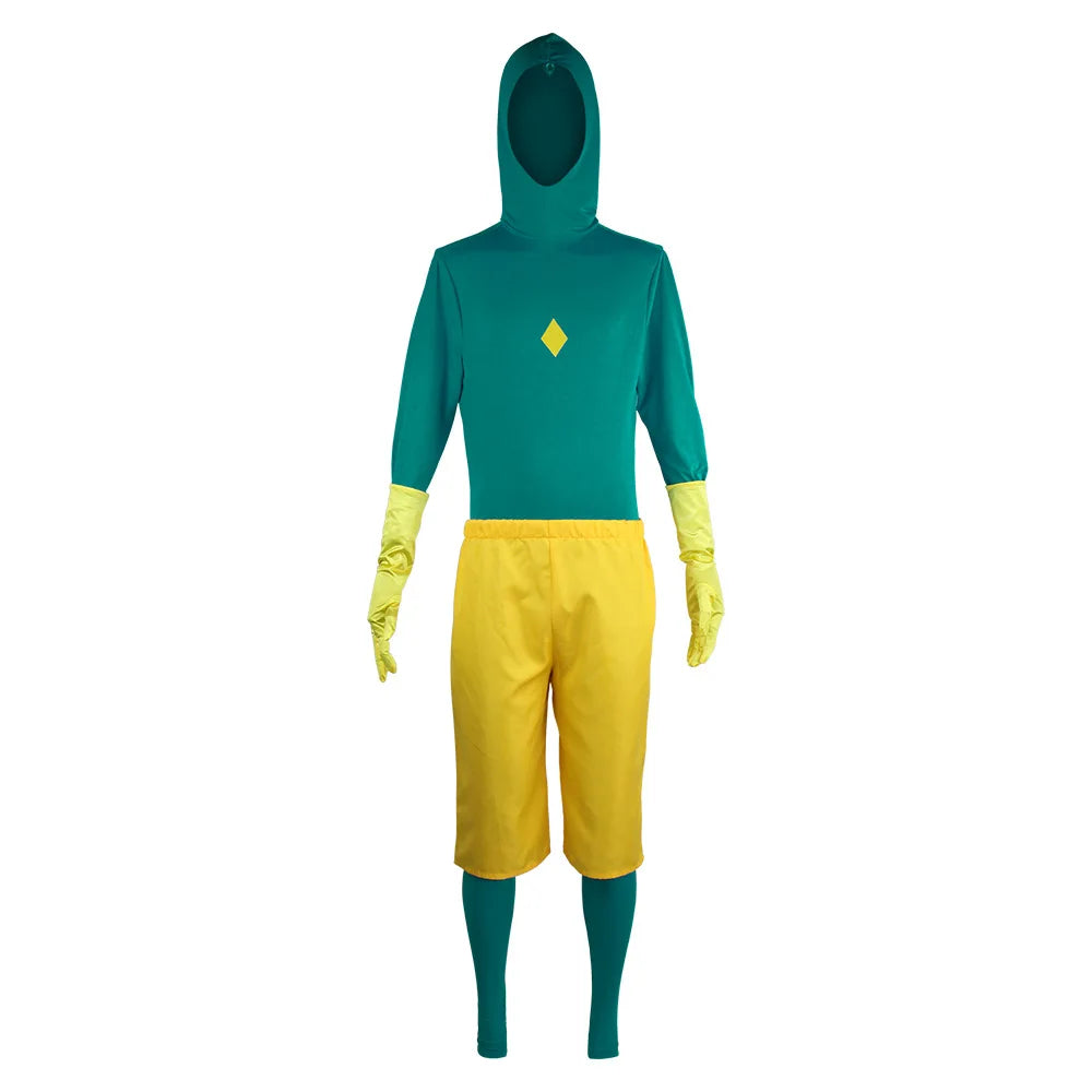 Vision Costume - Turquoise and Yellow Suit with Cape