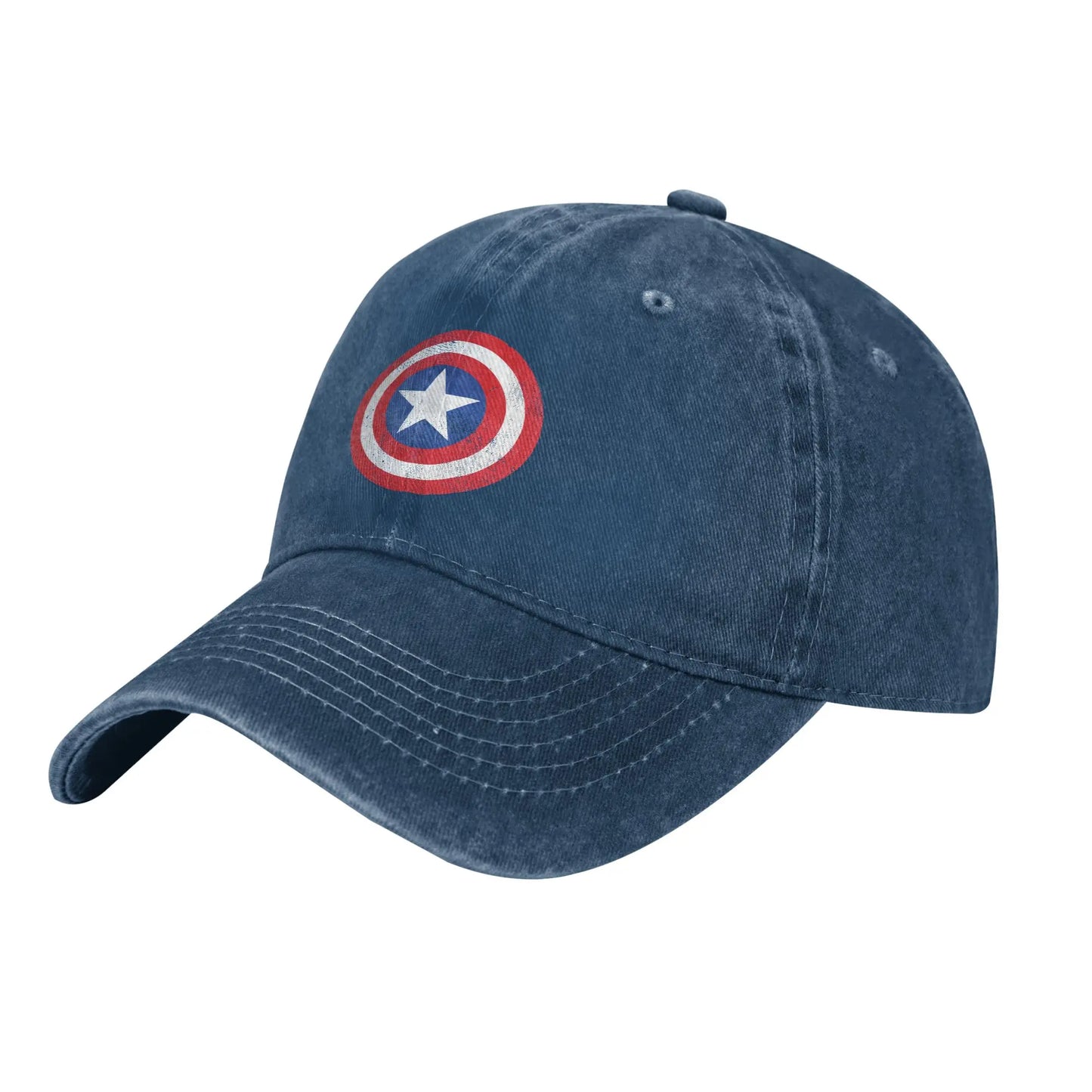 Avengers Captain America-keps – marinblå denim