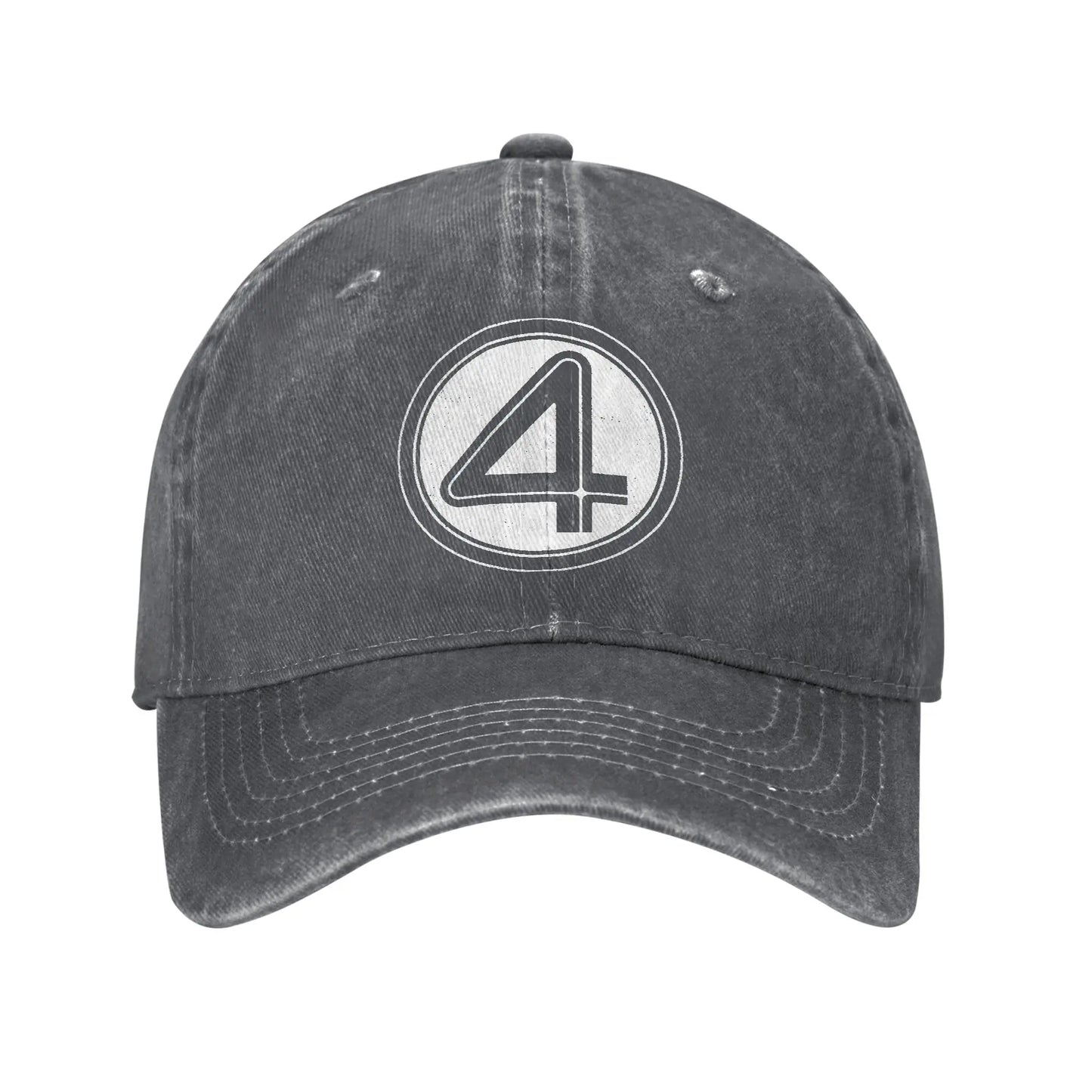 Kšiltovka Fantastic Four – tmavě šedý sepraný denim