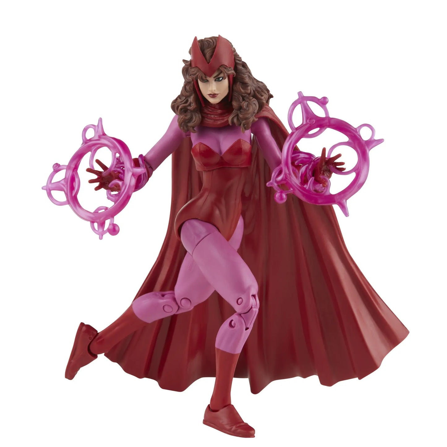 Figurka Marvel Legends Vintage – Scarlet Witch s růžovými magickými efekty