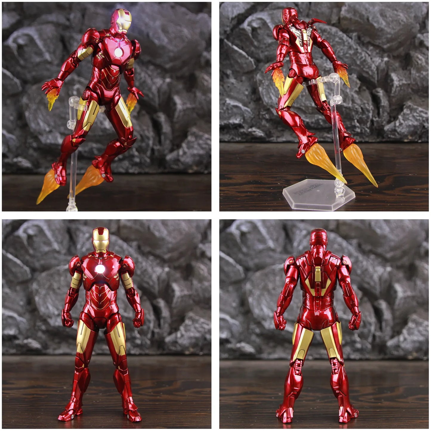 LED-figur Avengers Iron Man Mark IV – Eldrifts­effekt