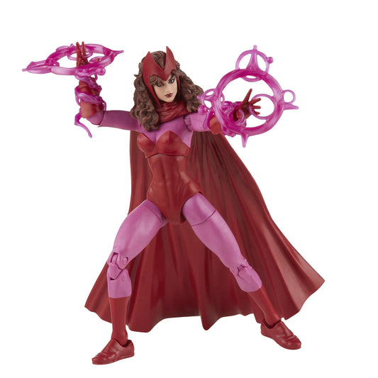 Figurka Marvel Legends Vintage – Scarlet Witch s růžovými magickými efekty