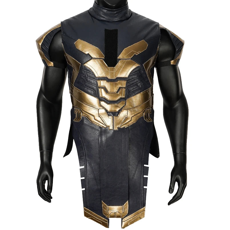 Kostým Thanos – námořnicky modré a zlaté brnění Endgame s botami