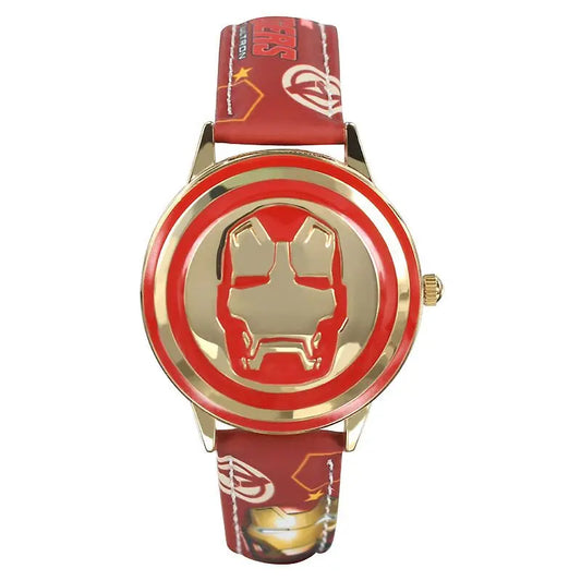 Avengers Iron Man Flip-klocka för barn – rött armband