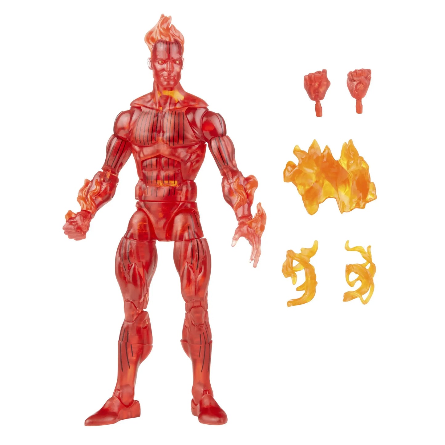 Figurka Marvel Legends Fantastic Four Retro Wave – The Thing, Human Torch, Invisible Woman, Mr. Fantastic, Psycho-Man, 6 palců