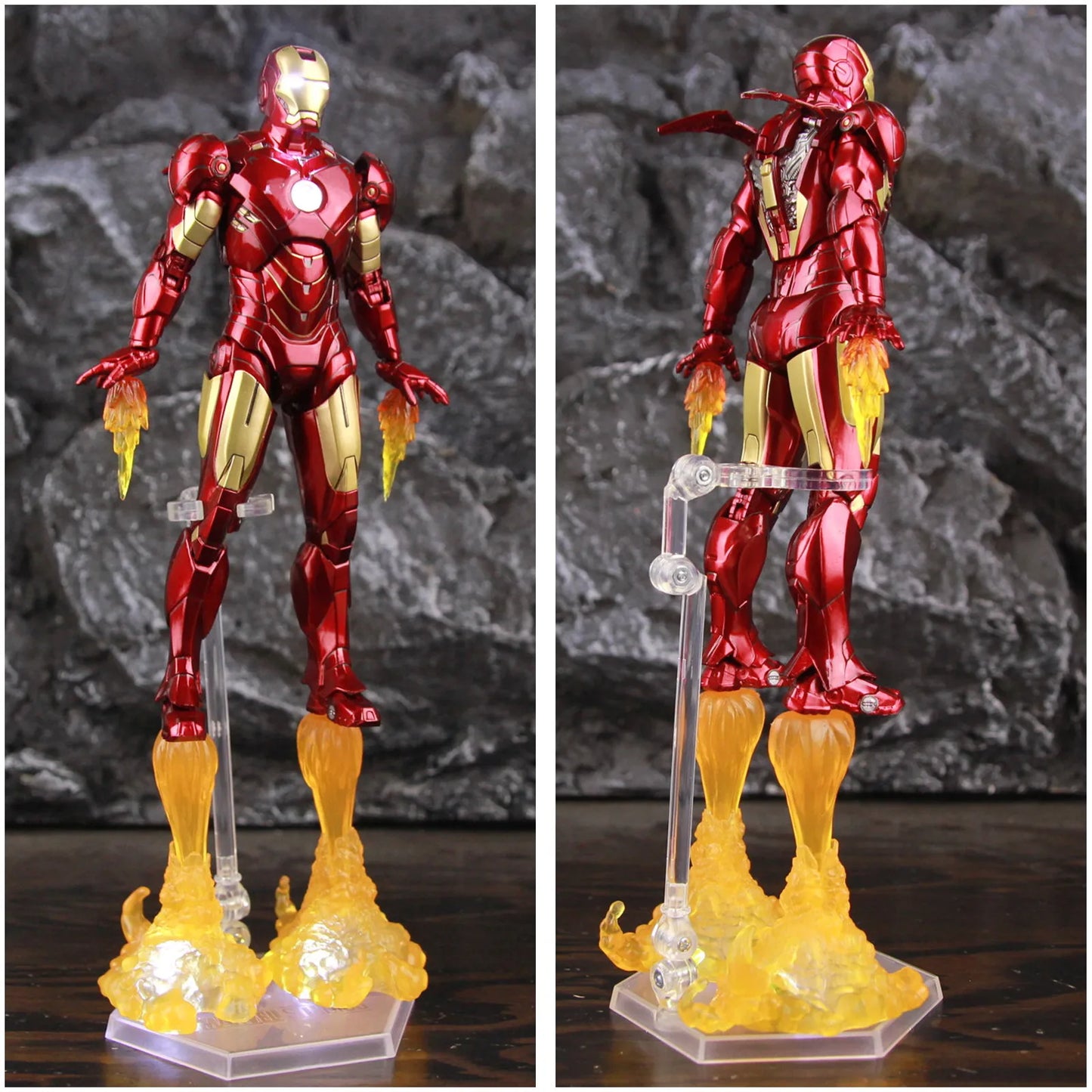 Figurină LED Avengers Iron Man Mark IV - Poziție statică, mâini interschimbabile