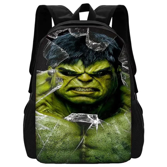 Dětský batoh Hulk – efekt rozbitého skla na obličeji