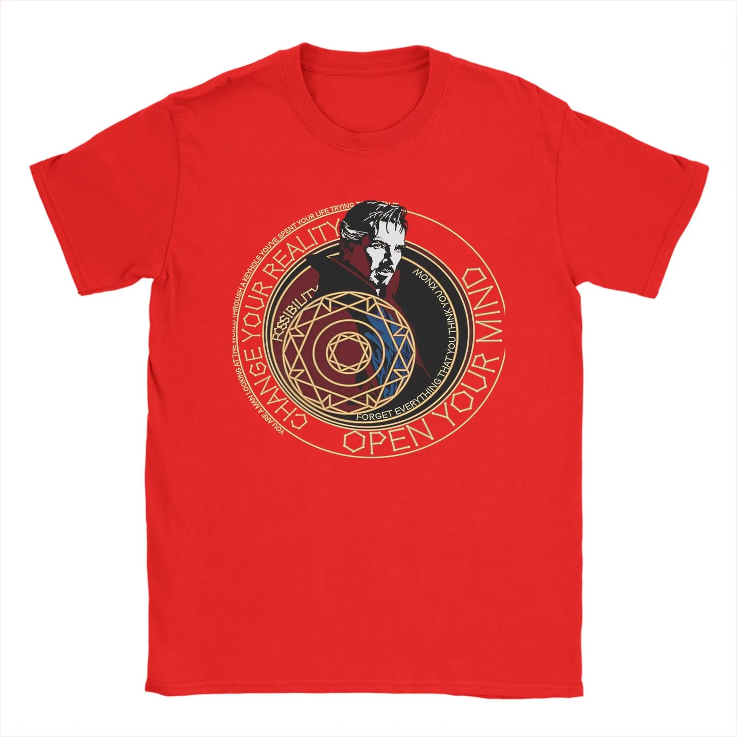 T-shirt Doctor Strange - Círculo místico Change Your Reality para homem