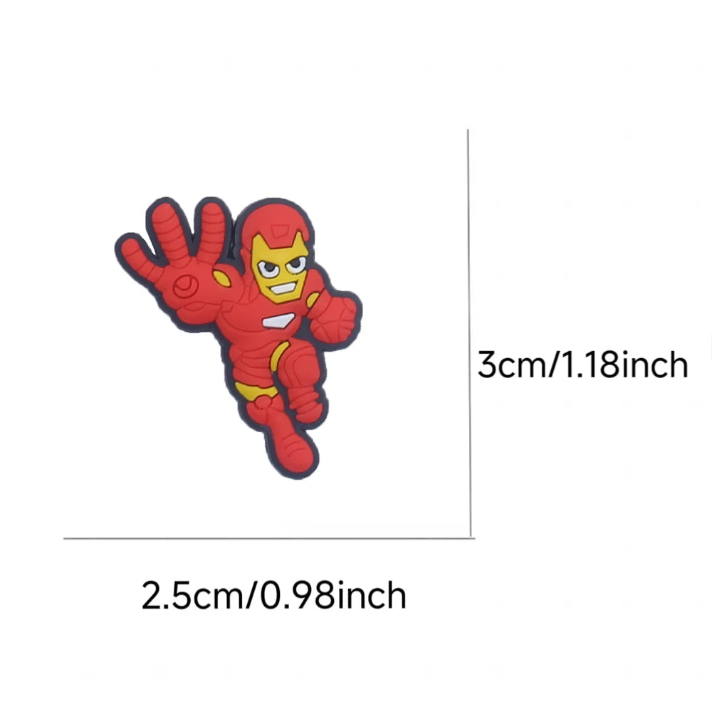 Brelocuri decorative Avengers Supereroi – Accesorii pentru încălțăminte, 30 de piese