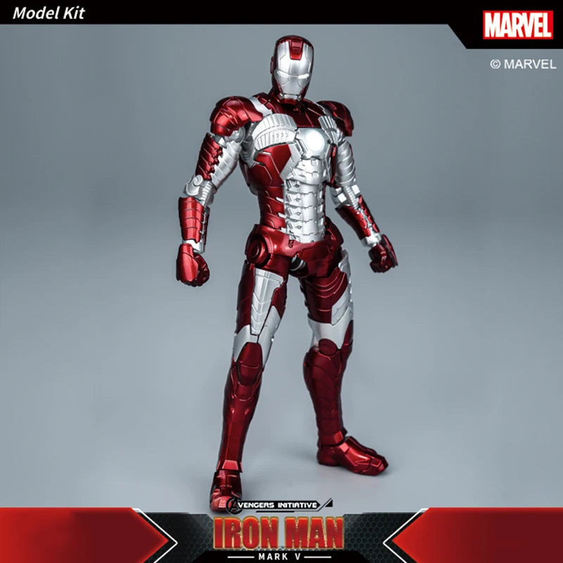Figura Fondjoy Iron Man MK5 - Armadura vermelha e prateada com caixa