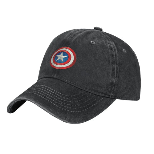 Șapcă Captain America – scut clasic, neagră