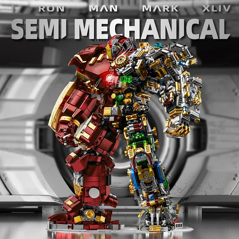 Iron Hero Mecha Building Blocks Set - Extreme Edition Clear Cut