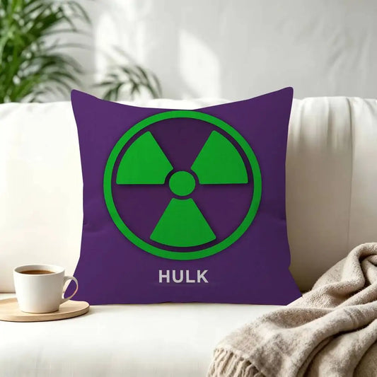 Hulk párnahuzat – Lila radioaktív szimbólum