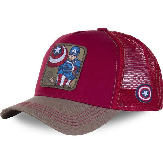 Șapcă Captain America - Bordo și kaki