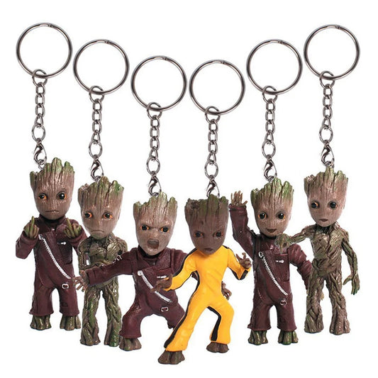 Klíčenka Baby Groot, 3D figurka – různé kostýmy, kolekce