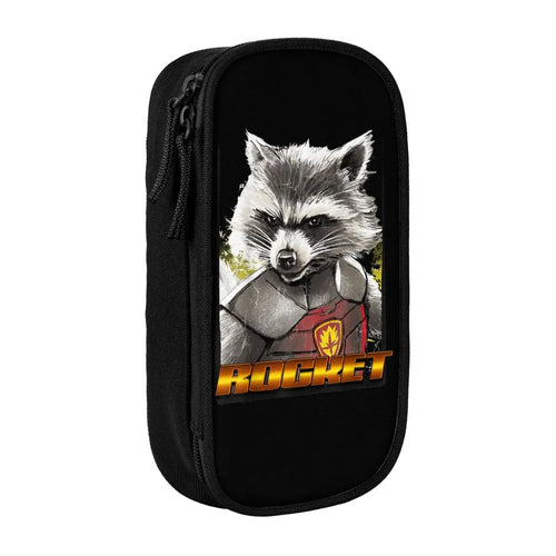 Avengers-necessär Rocket Raccoon – Pansarporträtt, gyllene text