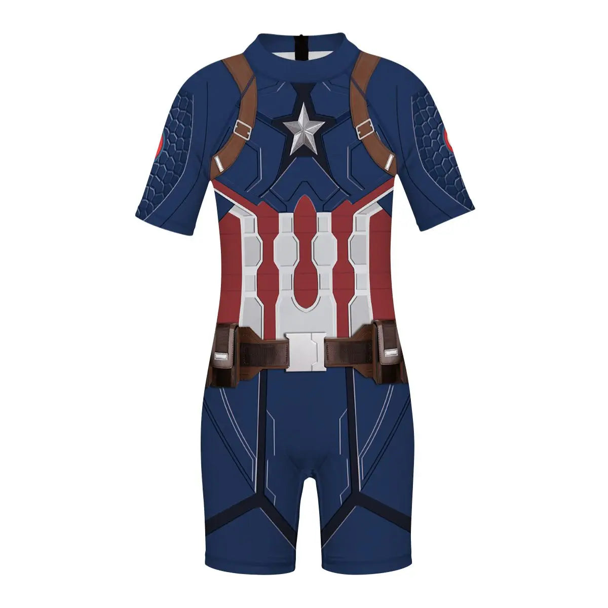 Kids Avengers Captain America Suit - Brown Straps