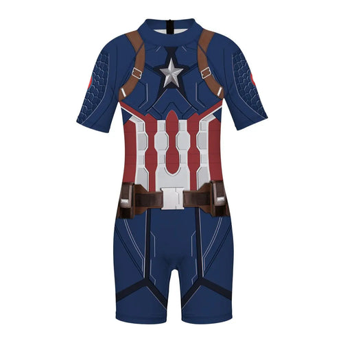 Kids Avengers Captain America Suit - Brown Straps