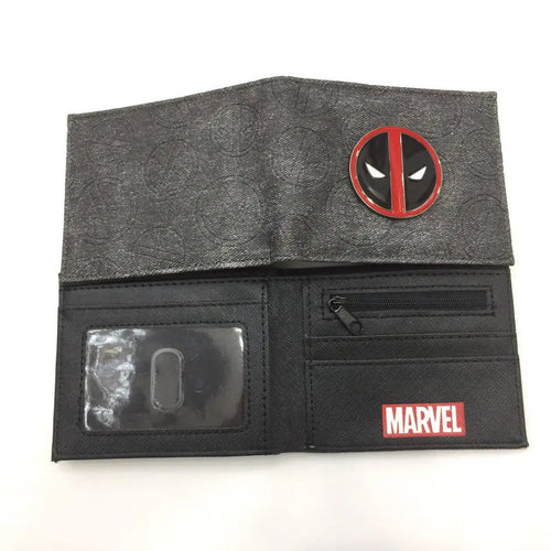Avengers Deadpool Wallet - Two-Tone Felted Gray Marvel