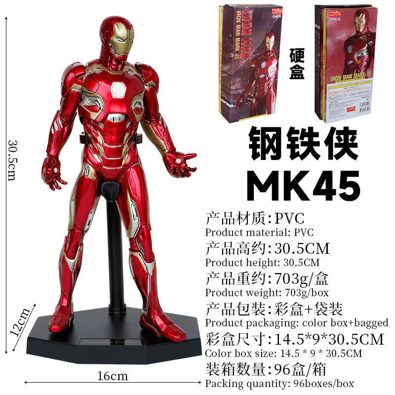 Iron Man MK45-figur – PVC 30cm