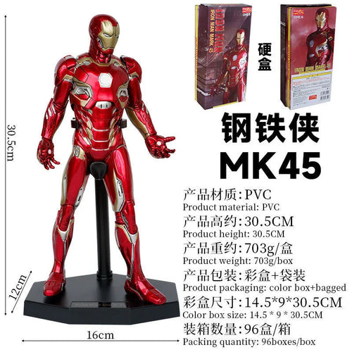Iron Man MK45-figur – PVC 30cm