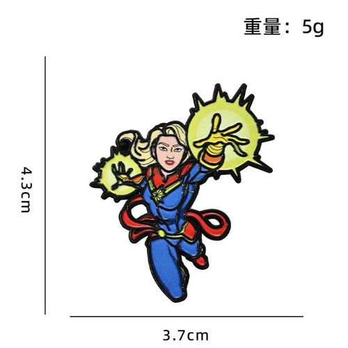 Avengers-emaljmärke – Captain Marvel