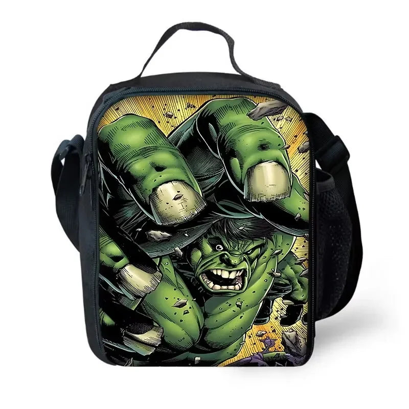Hulk ételtáska – pusztító öklök képregényes stílusban