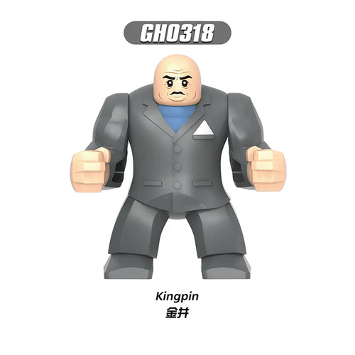 Figurină Kingpin – Minifigurină cu costum gri