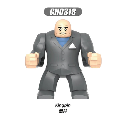 Kingpin-figur – minifigur i gråt kostume
