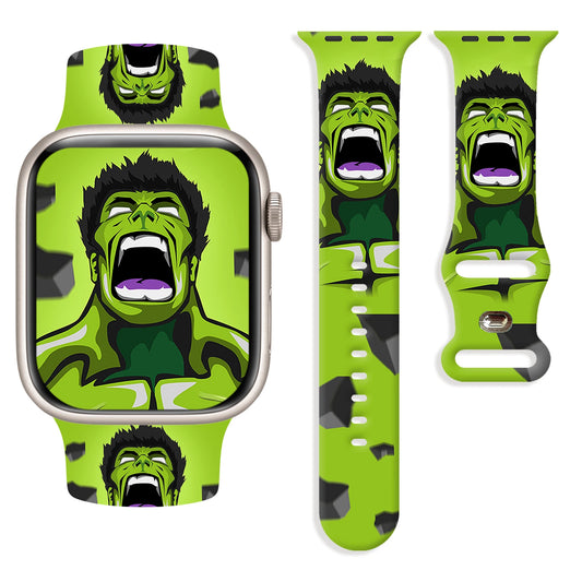 Brățară pentru Apple Watch Hulk - Chip care urlă, verde deschis