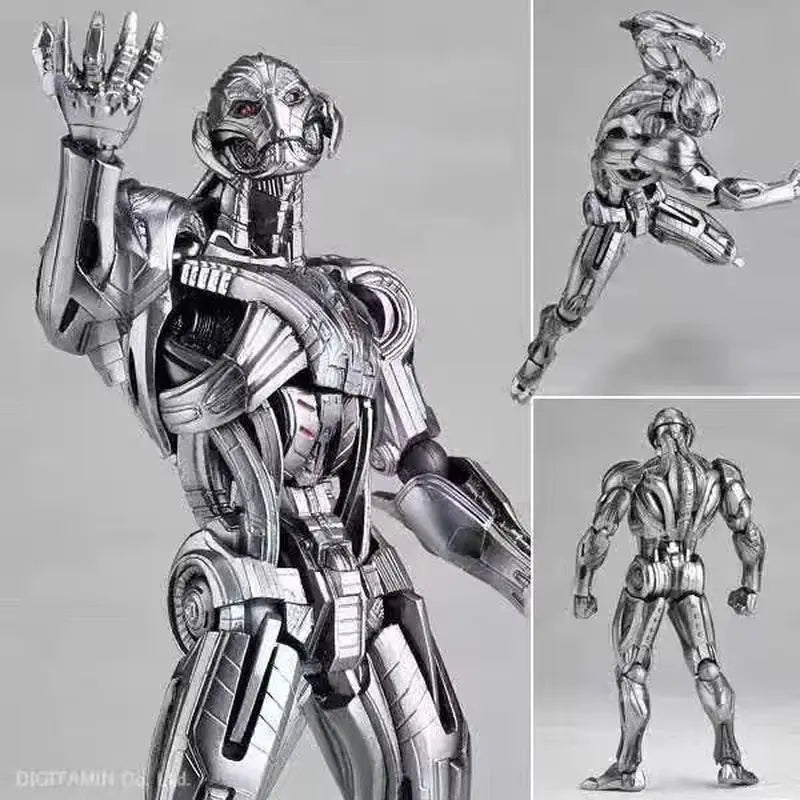 Ultron Revoltech Yamaguchi-figur – rörlig monokrom PVC